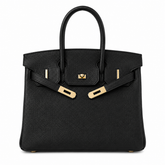 Birkin Retourne in Noir Togo Leather with Contrast Interior (Gold Hardware)