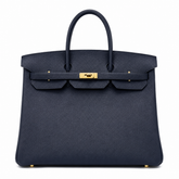 Birkin 30 Retourne in Etoupe Suede Grizzly with White Stitching (Gold Hardware)