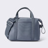 Single-shoulder diaper bag with an insulated bottle pouch