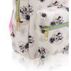 Toddler Girls' White Backpack with Minnie Mouse Heart Pattern