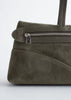 Slim single-shoulder baguette bag