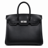 Rare Limited Edition Birkin 30cm So Black Total Matte-Hardware Luxury Tote
