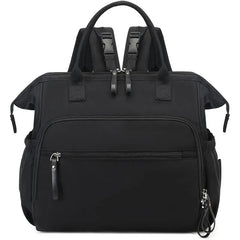 Women's Large-Capacity Cotton Diaper Bag (Convertible Backpack/Shoulder Bag) — Suitable for Parenting, Shopping, and Daily Outings