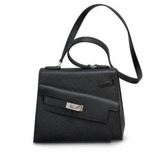 Latest new style 🆕 kelly latest style FW 2022 double-sided kelly epsom leather double-sided irregular design bold change new look more handsome and stylish black silver buckle