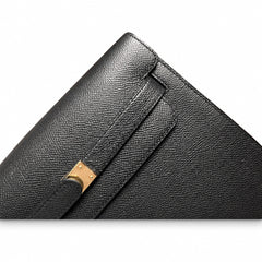kelly Depeches 25cm Epsom leather 89 Noir black top handcrafted! Counter quality!