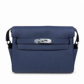 🆕 In stock Kelly Messenger messenger bag for men and women, sapphire blue silver buckle, imported leather, all-steel hand-waxed thread, the best value for money on the Internet. The classic combinatio