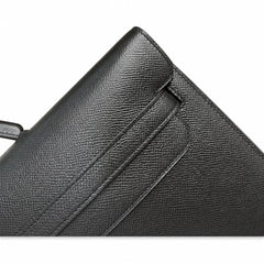 Kelly depeches 36cm Epsom leather 89 Noir black top handcrafted! Counter quality!