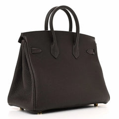 Birkin 25 Togo handbag is made of extremely soft calfskin