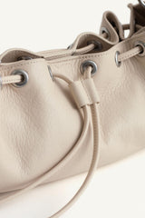 Leather baguette shoulder bag
