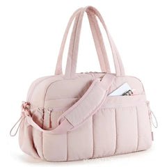 Women's Waterproof Travel/Gym/Diaper Bag – Suitable as carry-on luggage and compatible with strollers.