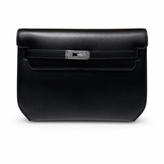 Kelly Depeches25 Black Silver Box Leather