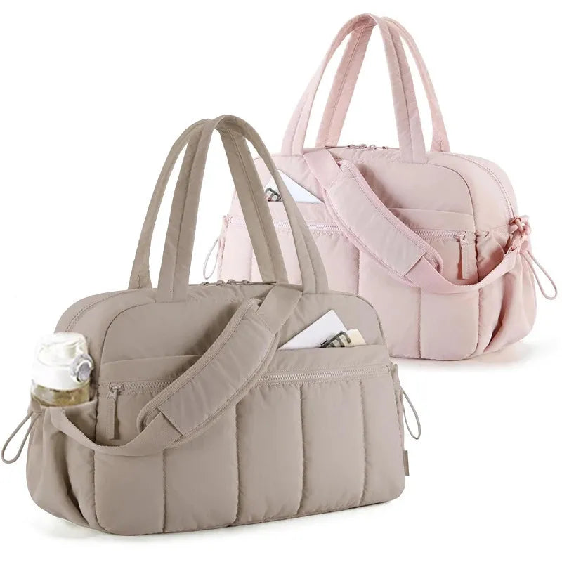Women's Waterproof Travel/Gym/Diaper Bag – Suitable as carry-on luggage and compatible with strollers.