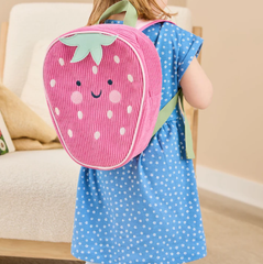 Strawberry-shaped children's backpack